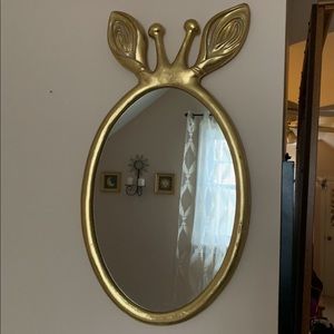 Gold Giraffe Mirror | Wall Art